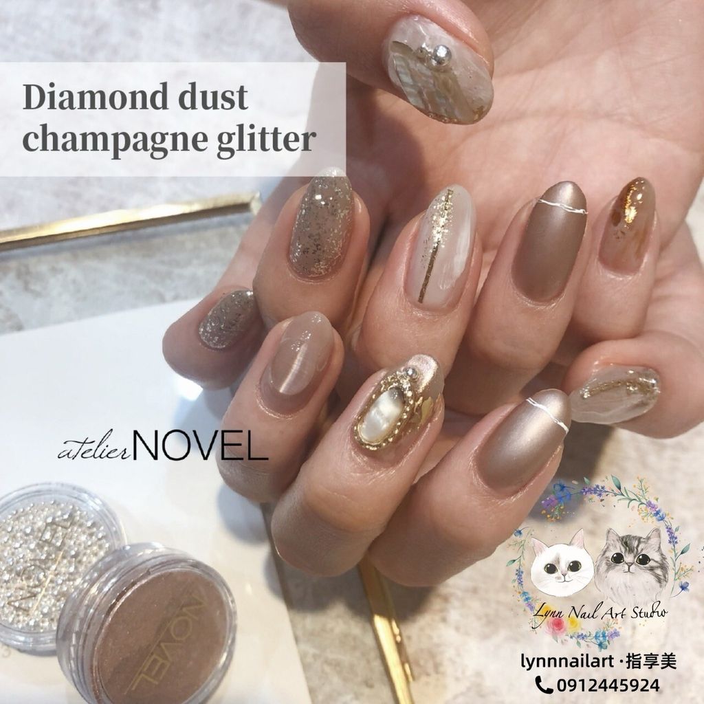 G127 Diamond dust champagne glitter 4