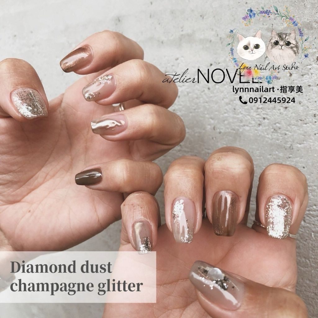 G127 Diamond dust champagne glitter 3