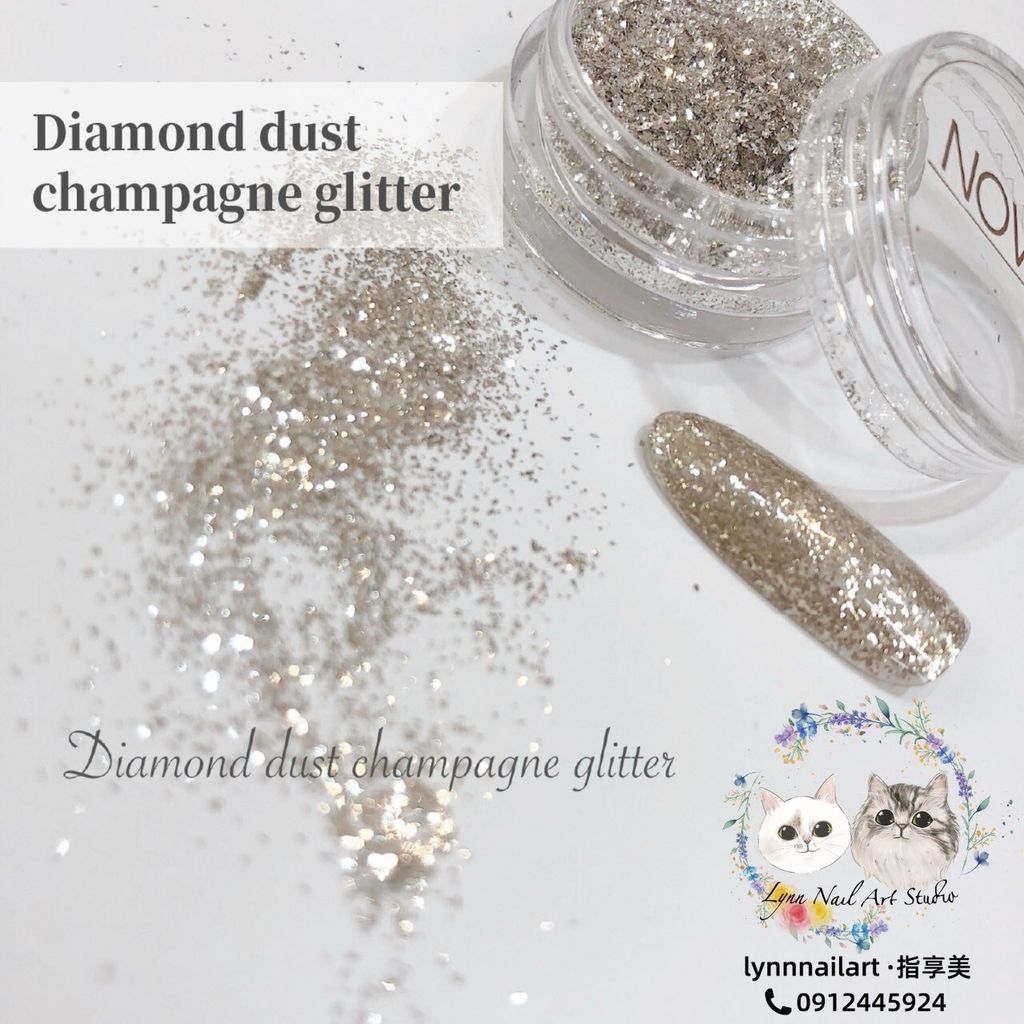 G127 Diamond dust champagne glitter 2