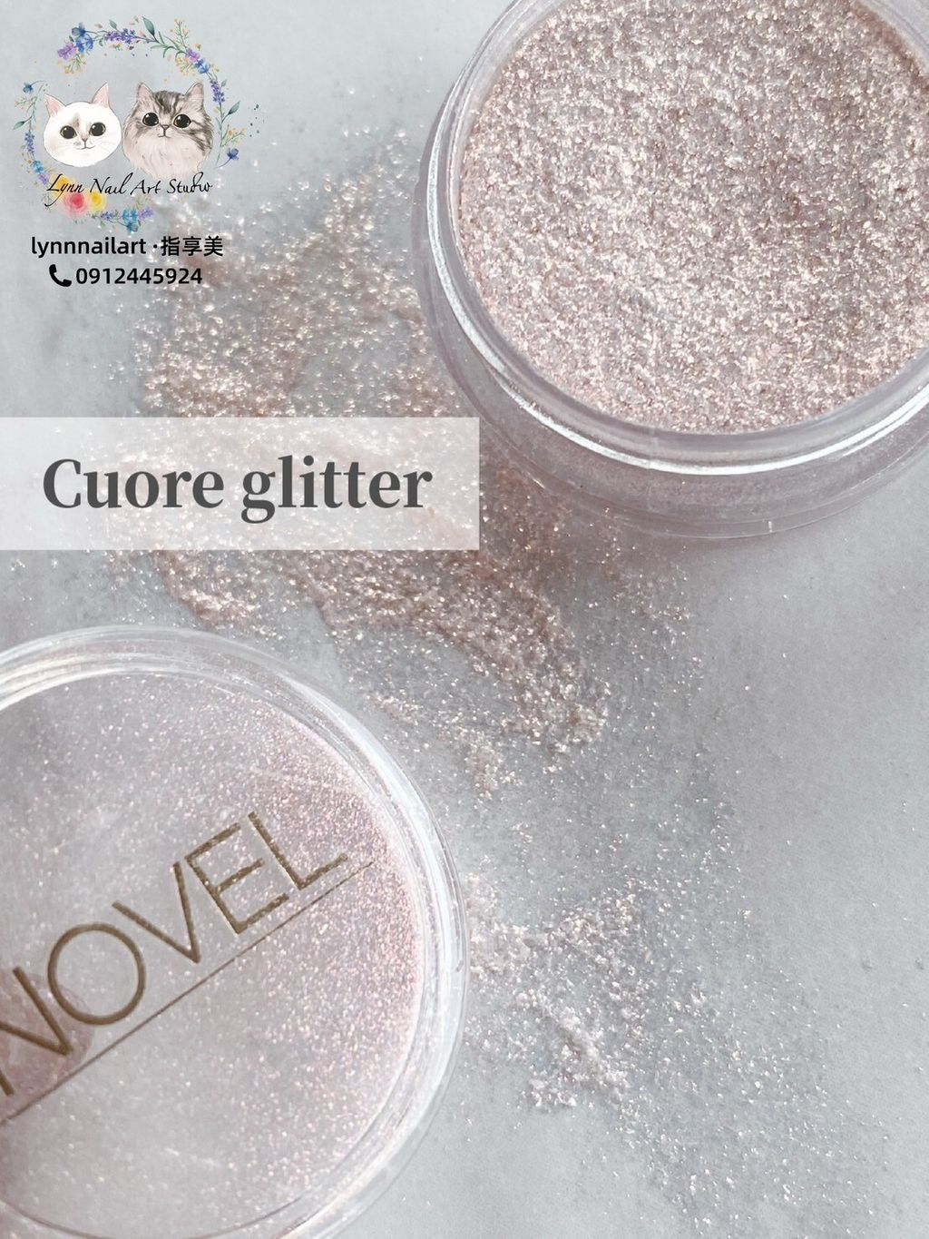 G143 Cuore glitter 3