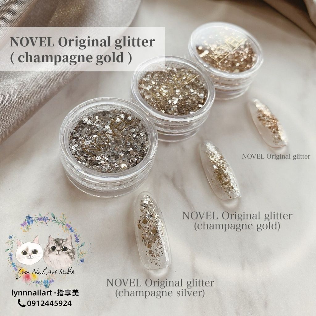 G145 NOVEL Original glitter(champagne gold) 2