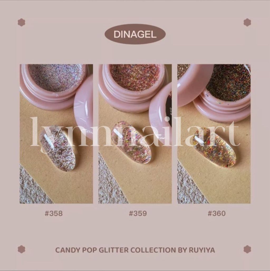 Dina 磨水石色膠 3ml (358.359.360.