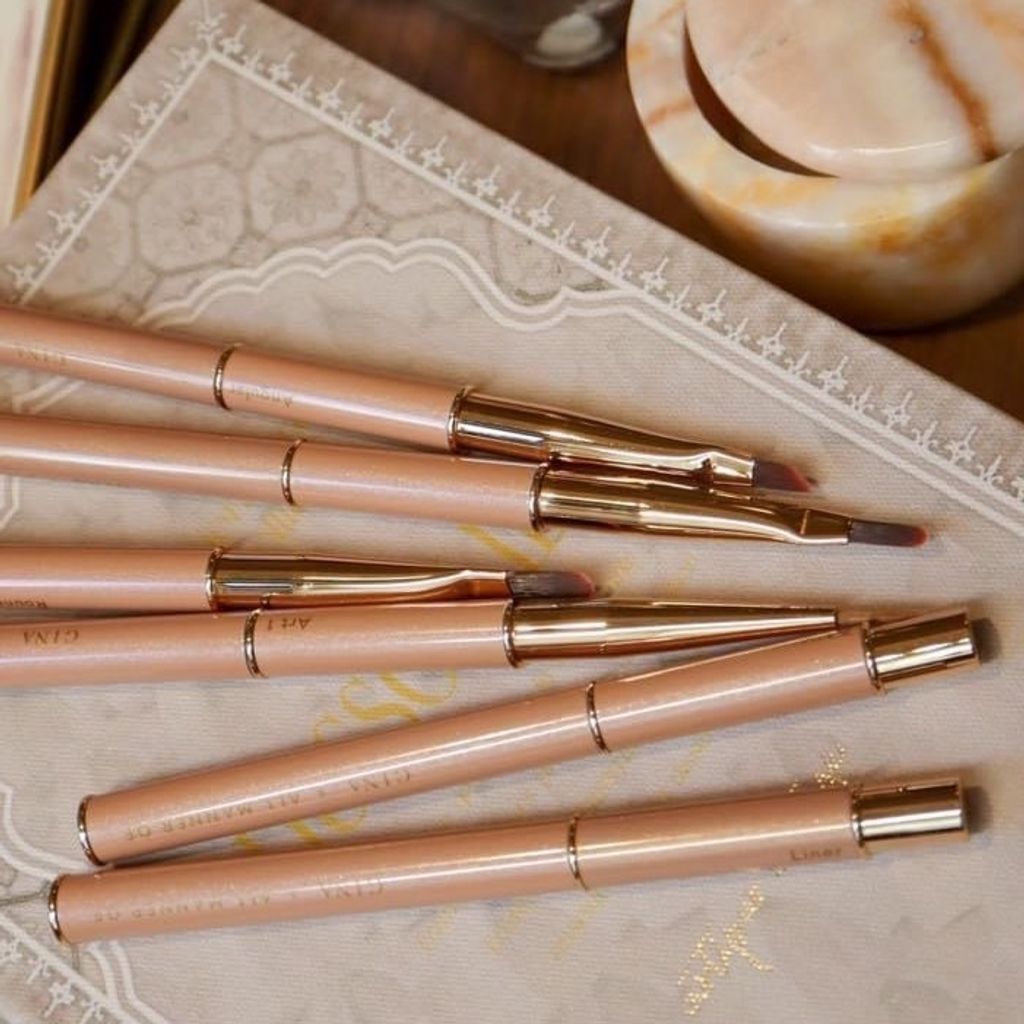 GINA鎏金奶茶色美甲筆