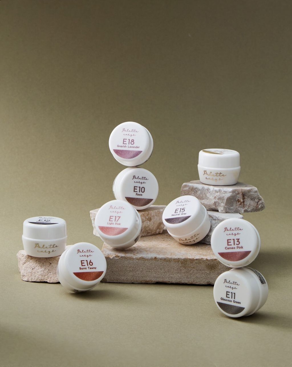 9色套組 最新色 Ｅ10~E18 淡色微光貓眼膠 Palette Carys