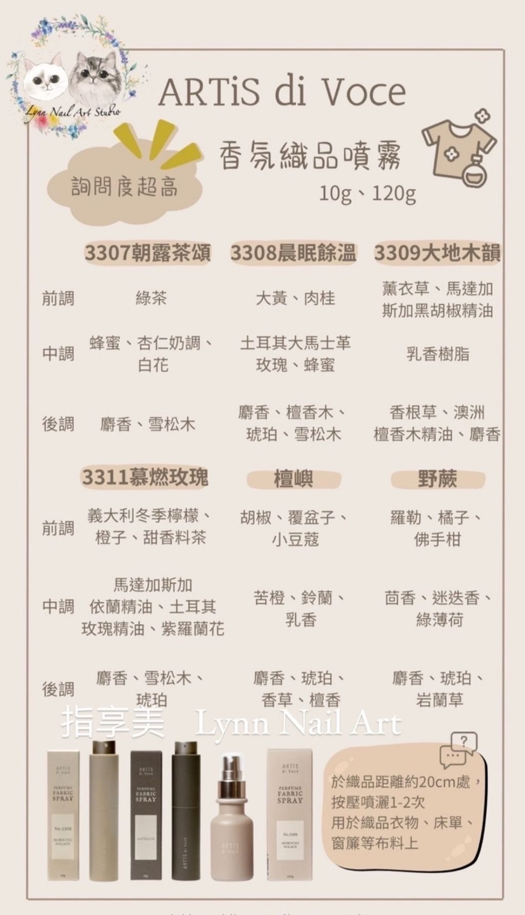 香氛織品噴霧 10g 、120