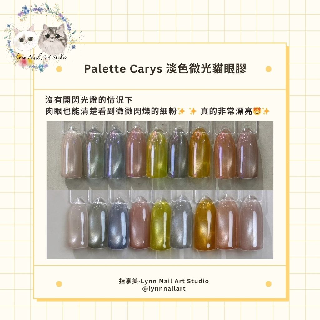 淡色微光貓眼膠 】【Palette C