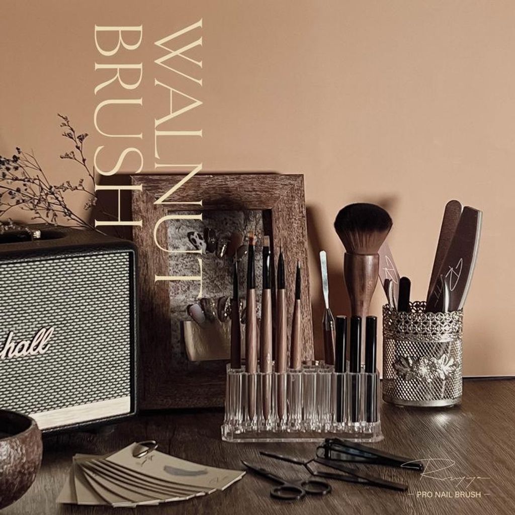 【胡桃木原木色】【粉塵刷】長板【RUYIYA】胡桃木 人造纖維毛 尺寸Ｗ40*H80(M