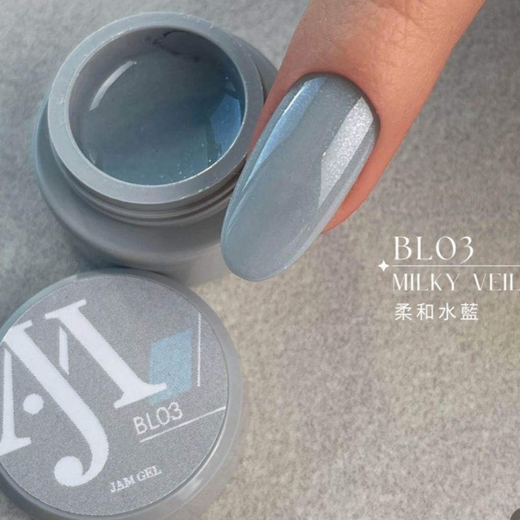 𝘉𝘓03 柔和水藍 奶霜薄紗