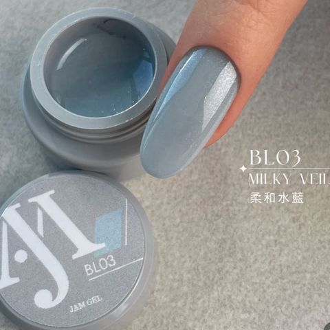 𝘉𝘓03 柔和水藍 奶霜薄紗