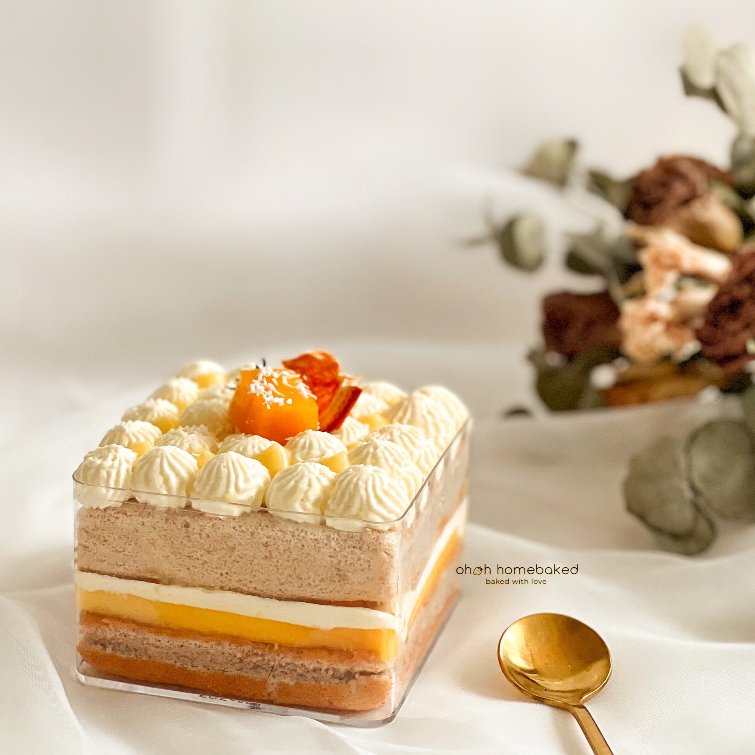 Lemon Strawberry Mousse Cake - A baJillian Recipes