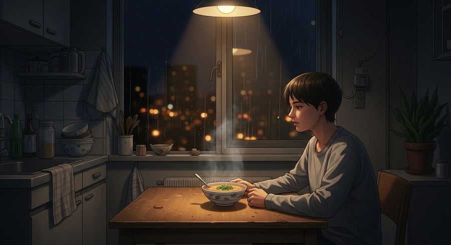 一個人在外地的深夜慰藉