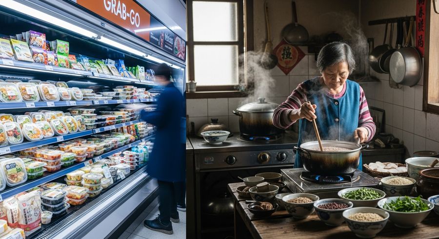 都市的速食文化 vs 鄉村的慢燉時光