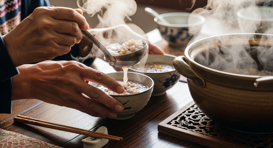 陪爸媽吃的養生粥，每一口都是愛的叮嚀