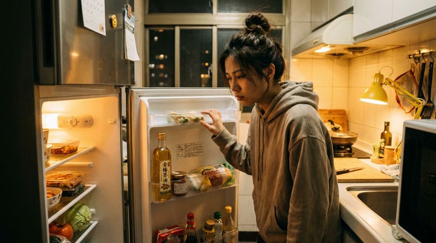 深夜回家，冰箱只剩一瓶油