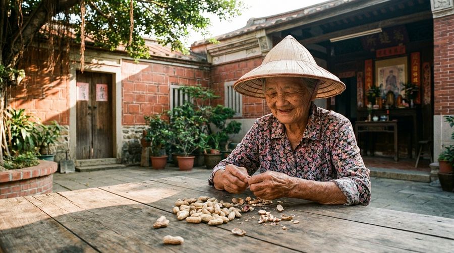 阿嬤的灶咖，從一顆花生開始