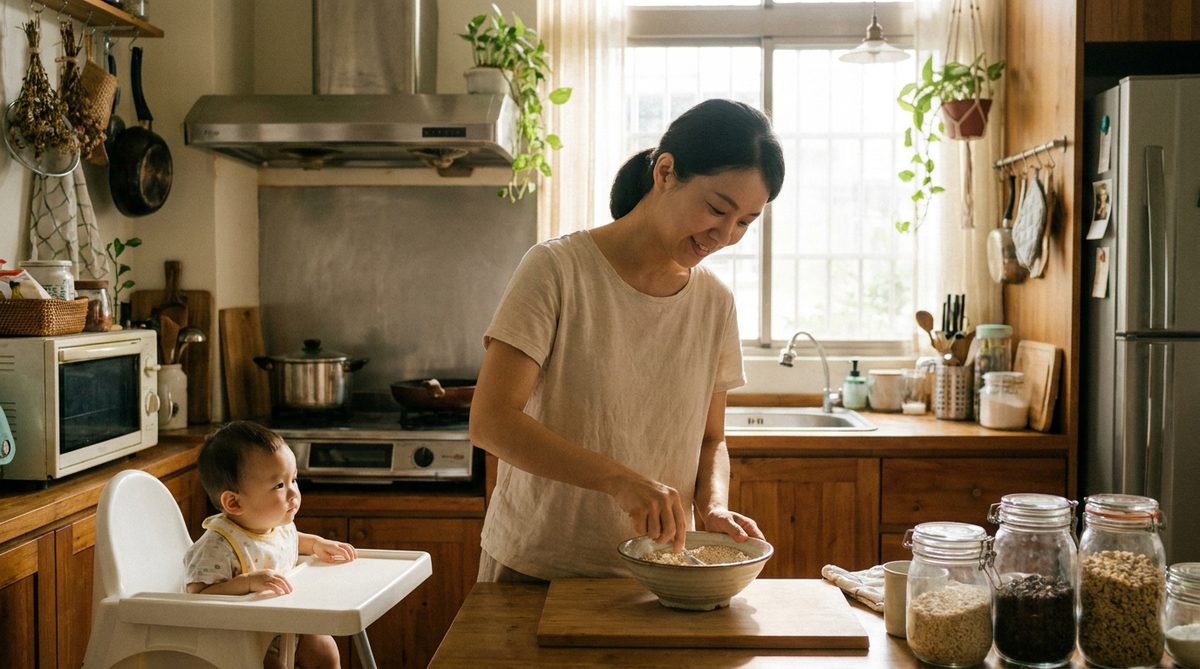 一罐穀物粉的溫柔旅程：副食品、早餐沖泡到陪爸媽的養生粥