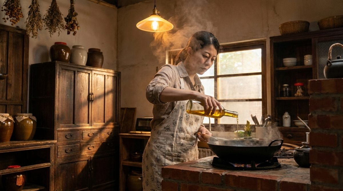 深夜那鍋麵，冷壓油的溫度，你嚐得出來嗎？