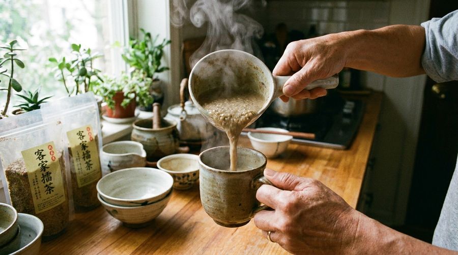 早餐沖泡穀物粉，先有一口熱的再說
