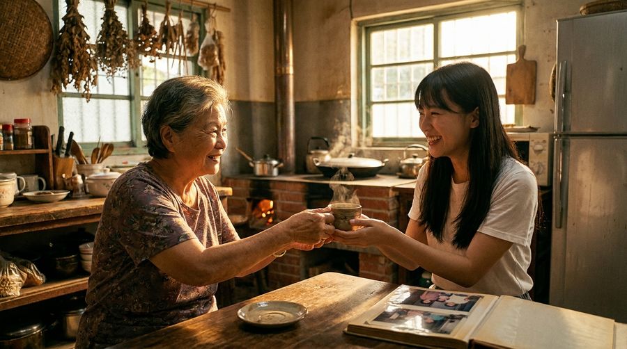 阿嬤那句「先喝熱的，別急」