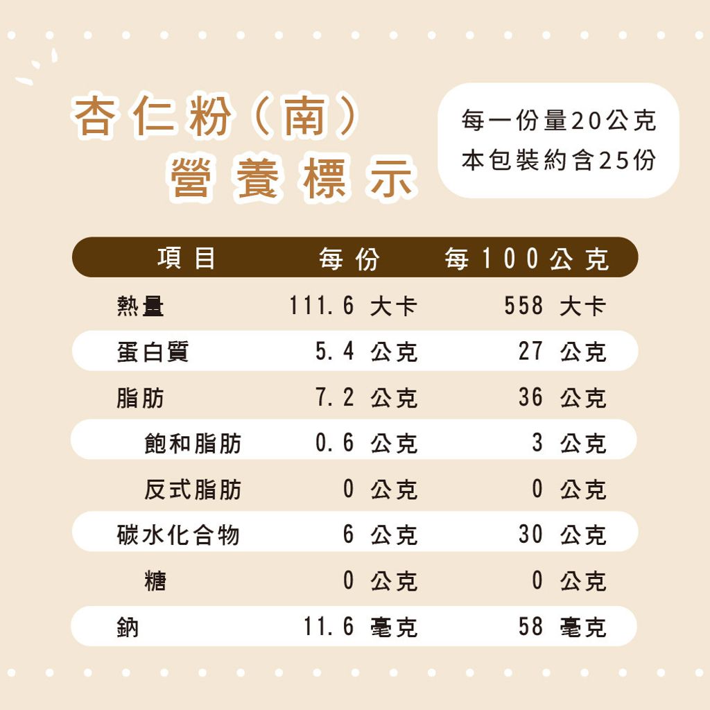 杏仁粉(南)