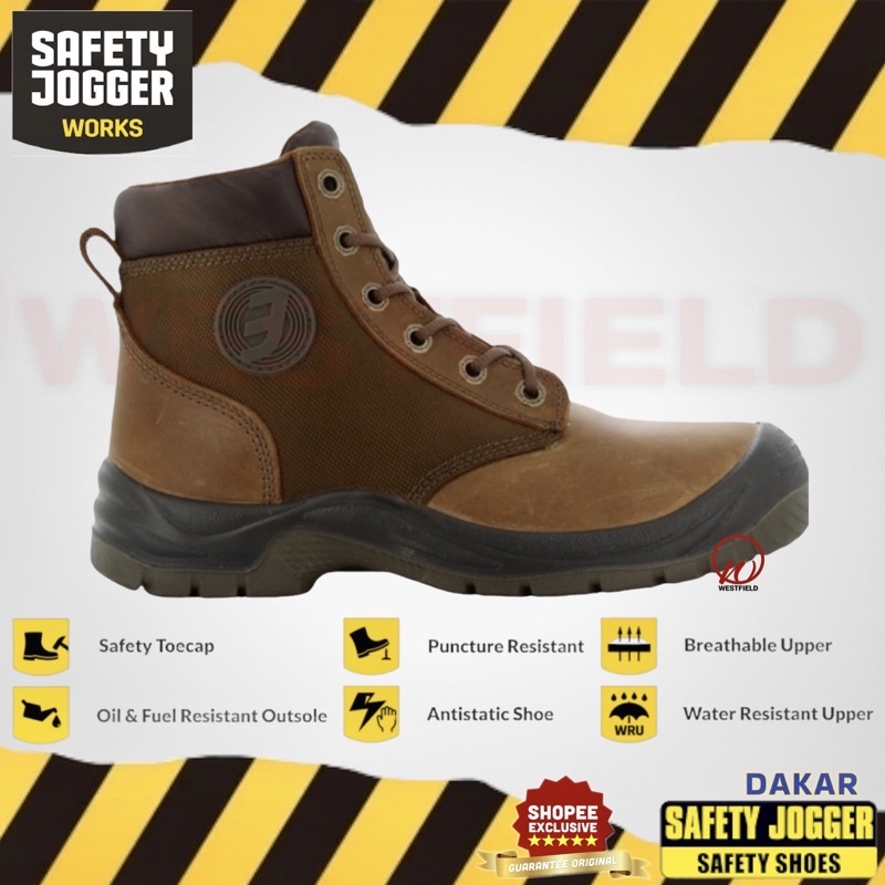 Safety Jogger Men’s Comfort Safety Boots Shoe - Dakar – Westfield Malaysia