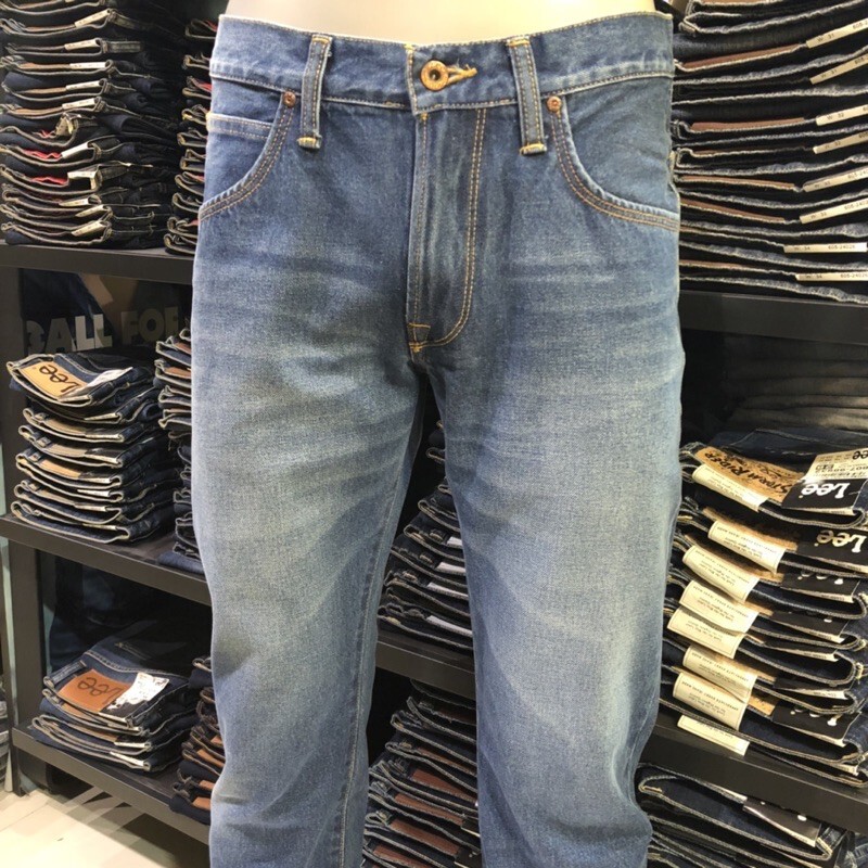 LEE Jeans Mens 34x30 Blue Light Wash Straight Premium Denim Pants Tag 34x32  | eBay