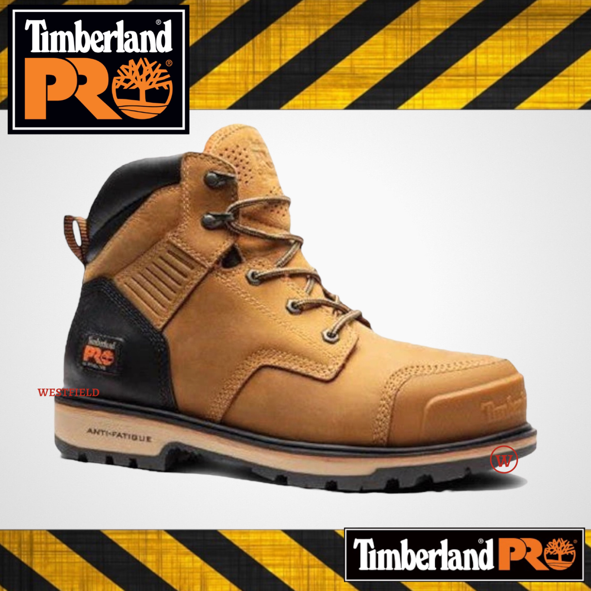 TIMBERLAND PRO® MEN'S PREMIUM LEATHER BALLAST COMFORT STEEL TOE SAFETY  BOOTS SHOE ( A2AAG ) – Westfield Malaysia