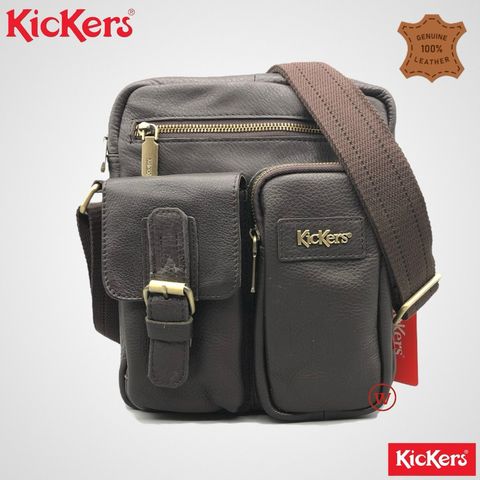 Kickers Original Premium Genuine Leather Adjustable Strap Sling Bag ...