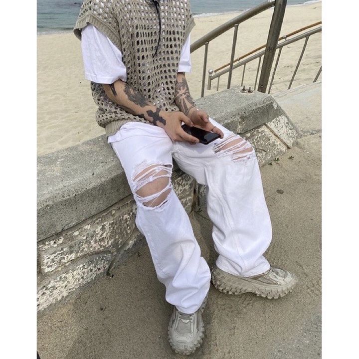 LINE_ALBUM_純白 雙膝 破壞 牛仔褲_230412_7