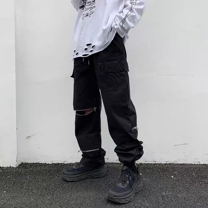 LINE_ALBUM_【RYO】韓國 撞色 拼接 拉鍊 工裝 機能 工裝褲 長褲 (2color)_230412_9