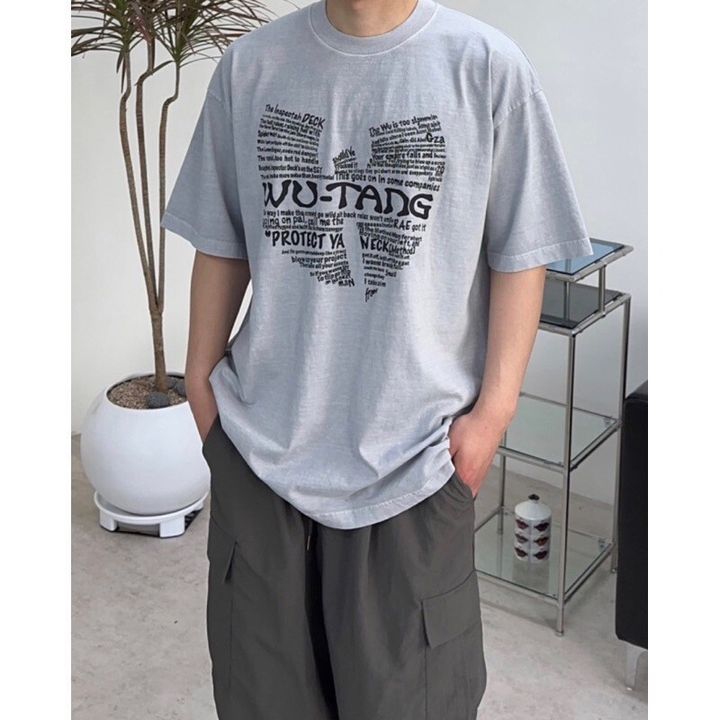 LINE_ALBUM_【RYO】🇰🇷 韓國選貨 WuTang 雷頓 拼寫 心臟 寬鬆 短袖 短T_230413_7