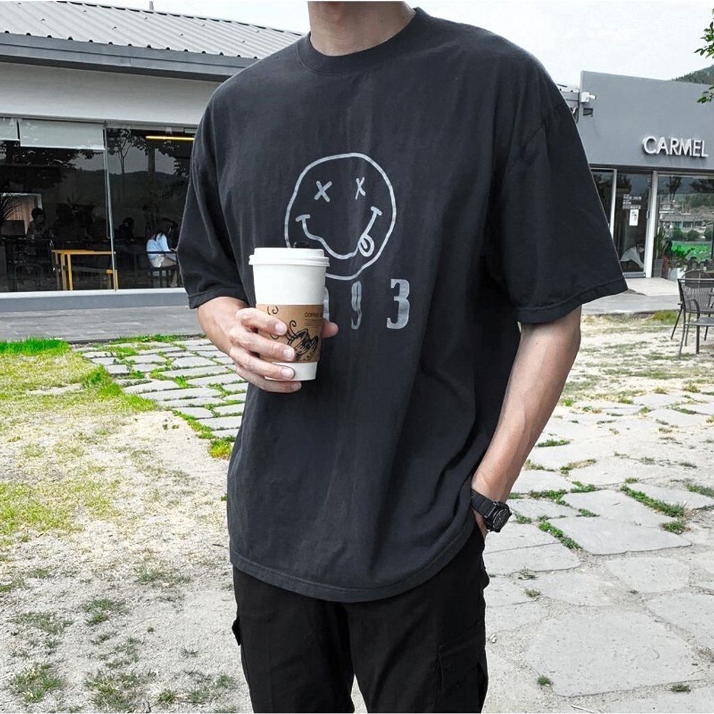 LINE_ALBUM_【RYO】NIRVANA 1993 死亡微笑 五分袖 寬鬆 短TEE 短袖_230413_5