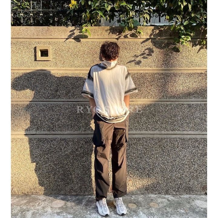 LINE_ALBUM_【RYO】韓國 🇰🇷 OVERSIZE 渲染 不修邊 反車線 寬鬆 街頭 五分袖 短袖 短TEE_230413_7
