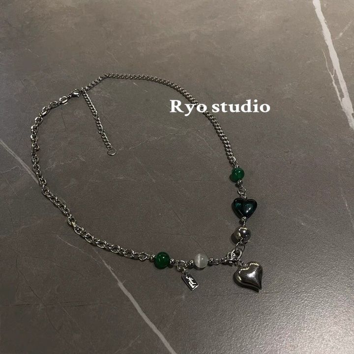 LINE_ALBUM_【RYO】平價飾品 ACC 盒裝 愛心 鈦鋼 拼接 玉石 項鍊_230413_2