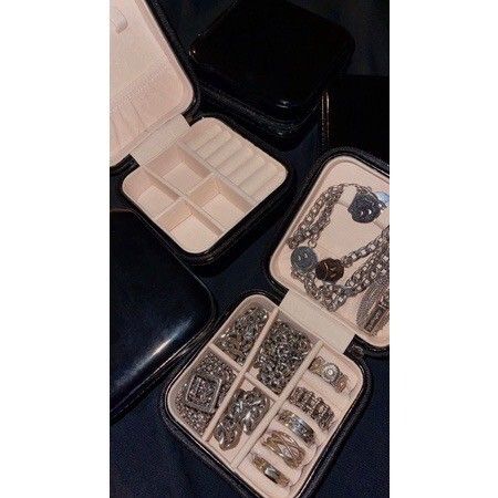 LINE_ALBUM_【RYO】黑皮革 質感 多功能 飾品盒 收納_230413_2