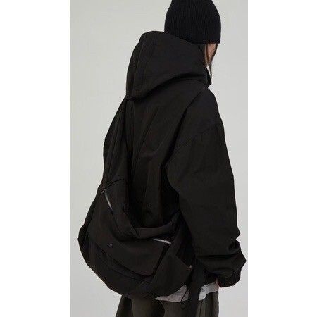 LINE_ALBUM_【RYO】🇰🇷 多功能 機能 素面 尼龍 拉鍊 衝鋒書包 肩背包 側背包_230417_7