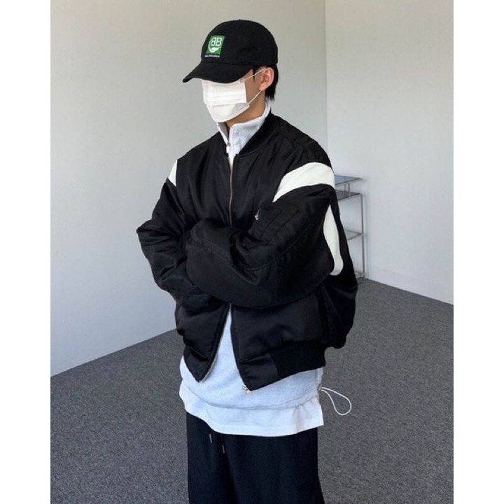 LINE_ALBUM_【RYO】韓國選貨 🇰🇷 Korea select 蒂爾巴 經典 短版 白線 寬鬆 棒球外套_230601_9