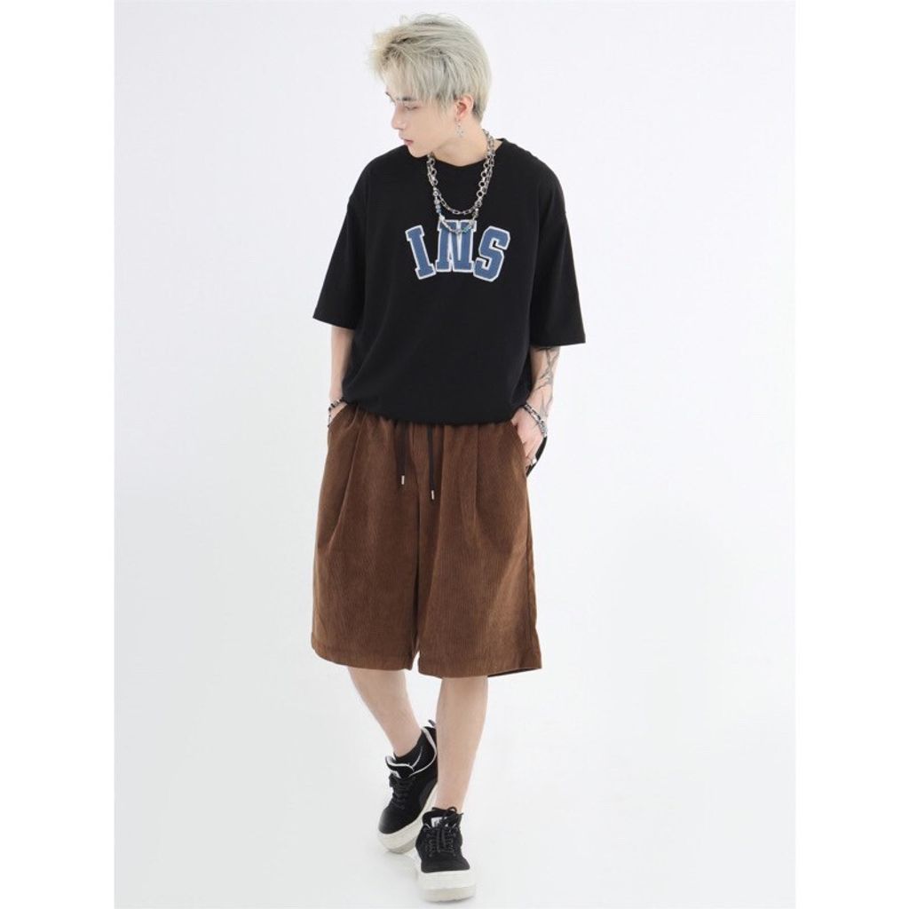 LINE_ALBUM_【RYO】美式 燈芯絨 簡約 純色 百搭 寬鬆 休閒 五分褲 短褲_230601_5