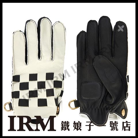 Intre Checkered Deer Leather Gloves X SMART TOUCH_ (DEERBLACK)