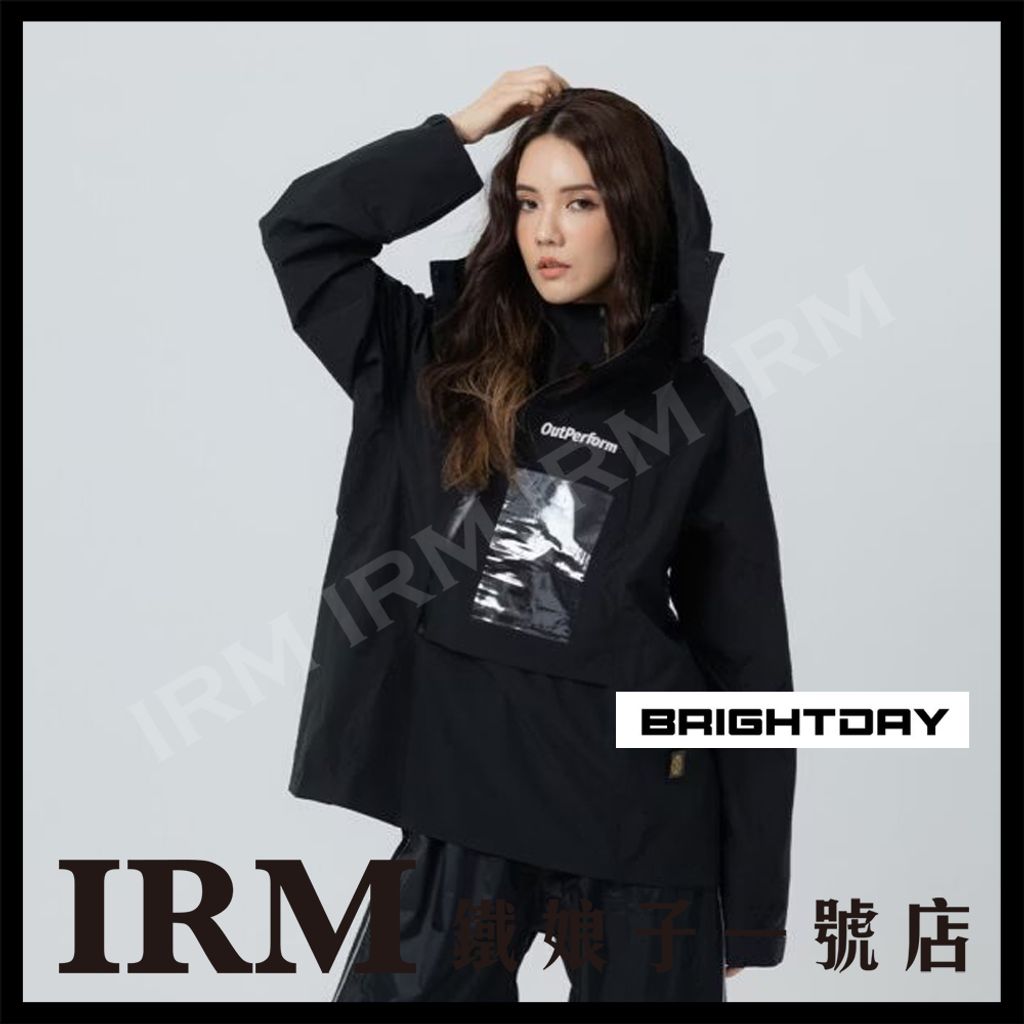背包款輕量半斜開雙拉鍊連身雨衣_06