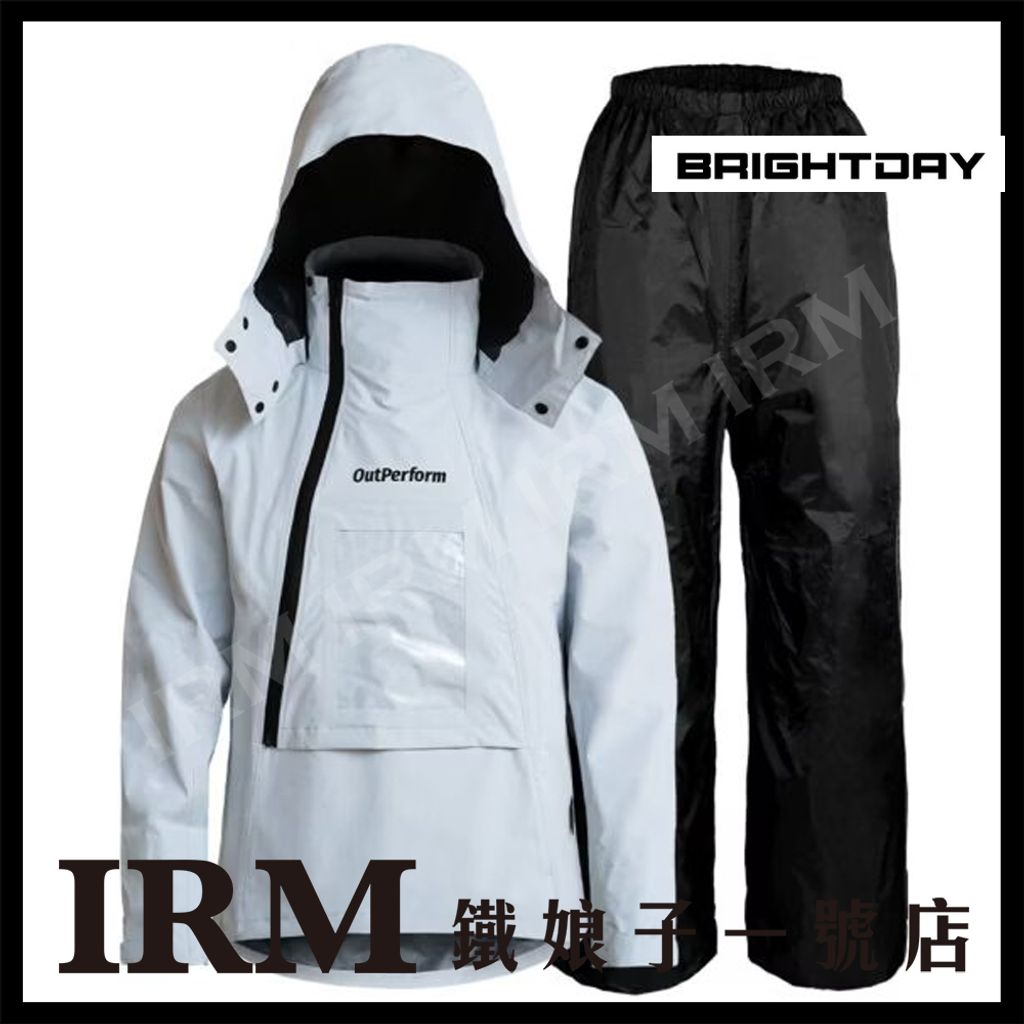 背包款輕量半斜開雙拉鍊連身雨衣_03