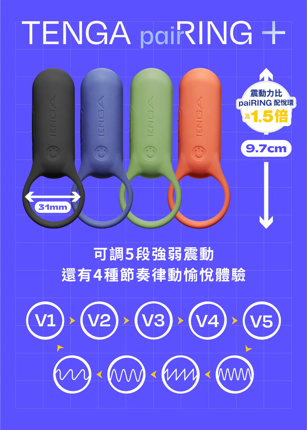 TENGA paiRING+ 配悅環 加強版 02