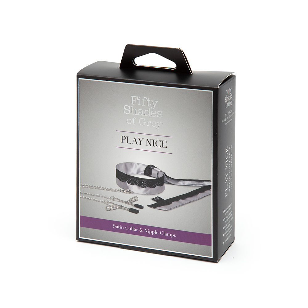 蕾絲領圍+鏈條乳夾-AD5