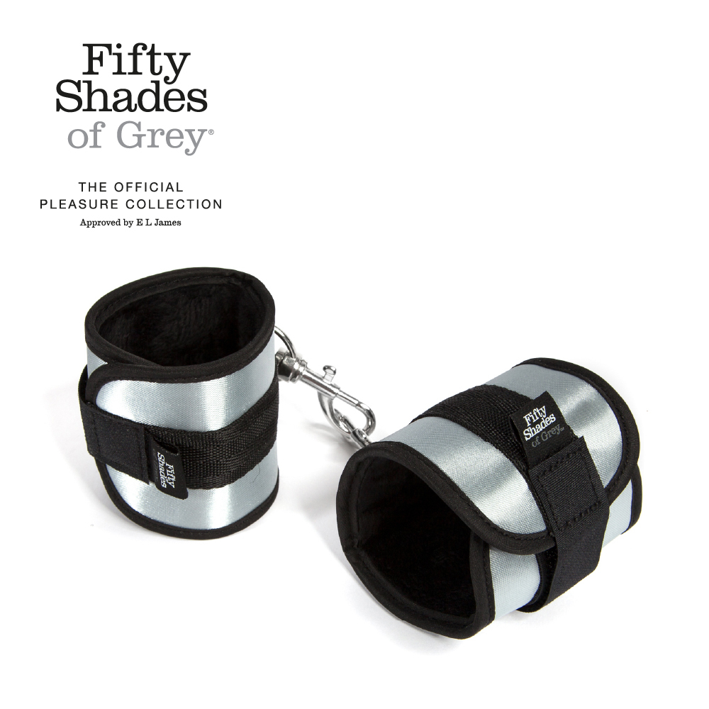 黑銀柔軟束縛手銬-AD-1