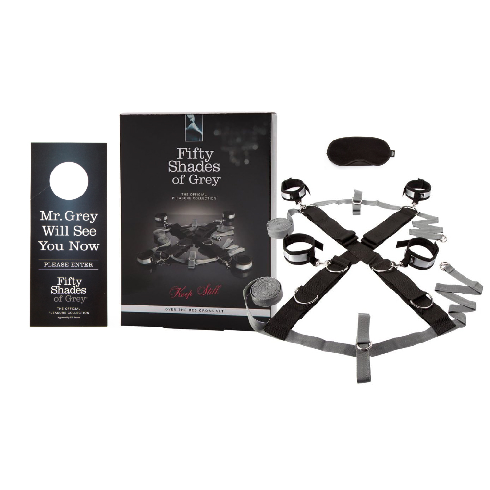 黑銀 床上束縛豪華套組-AD-8