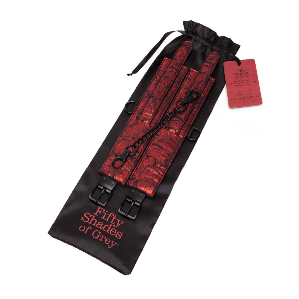 黑紅玫瑰手腕束縛帶-AD-7