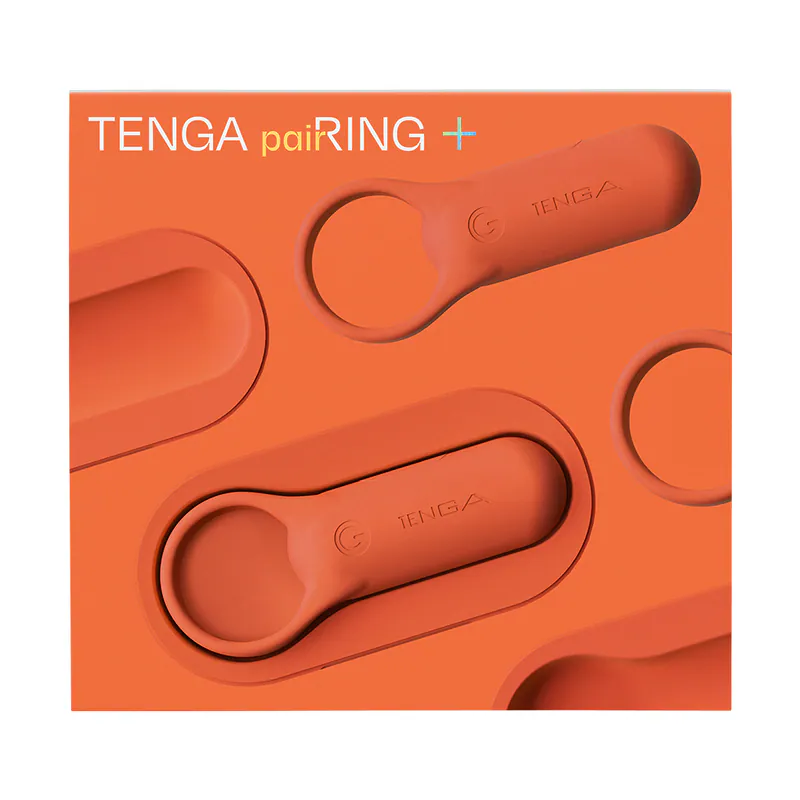 TENGA paiRING+ 配悅環 加強版 珊瑚橘 01