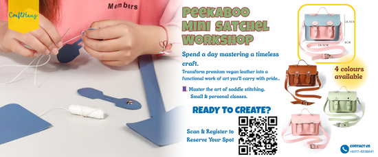 Peekaboo Mini Satchel Workshop | Crafthauz