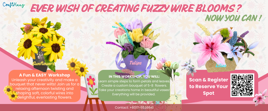 Ever Wish of Creating Fuzzy Wire Blooms ? Now You Can !  | Crafthauz