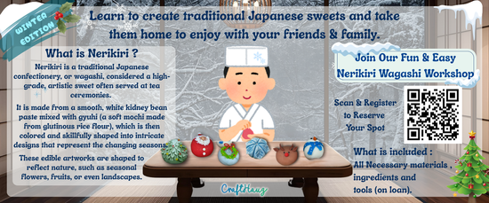 Learn to create traditional Japanese sweets and take them home to enjoy with your friends & family. | Crafthauz